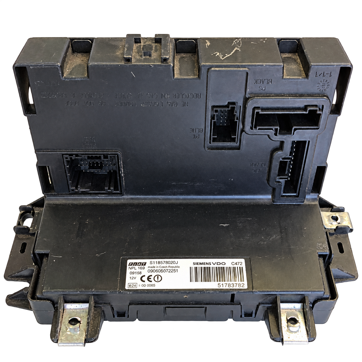 Fiat Panda Siemens VDO NPL169 module-family reference photograph
