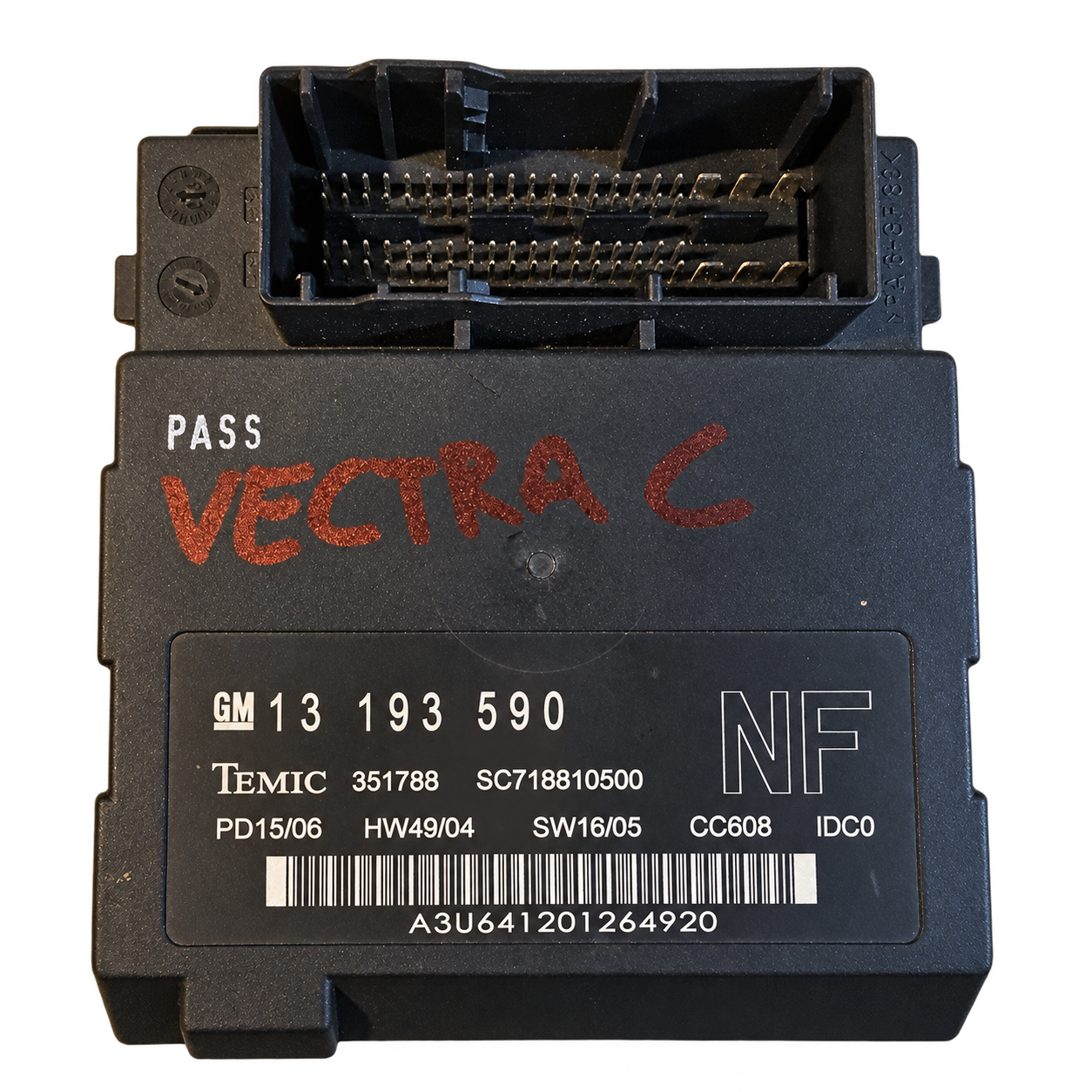 Vauxhall / Opel Vectra C Temic BCM module-family reference photograph