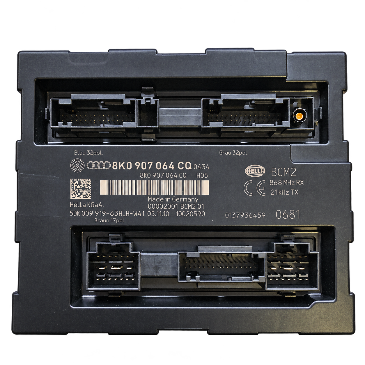 Volkswagen / Audi / Skoda / Seat Hella BCM2 module-family reference photograph