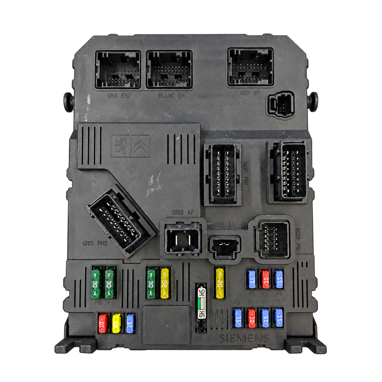 Citroen / Peugeot Siemens E0X / F0X BSI module-family reference photograph