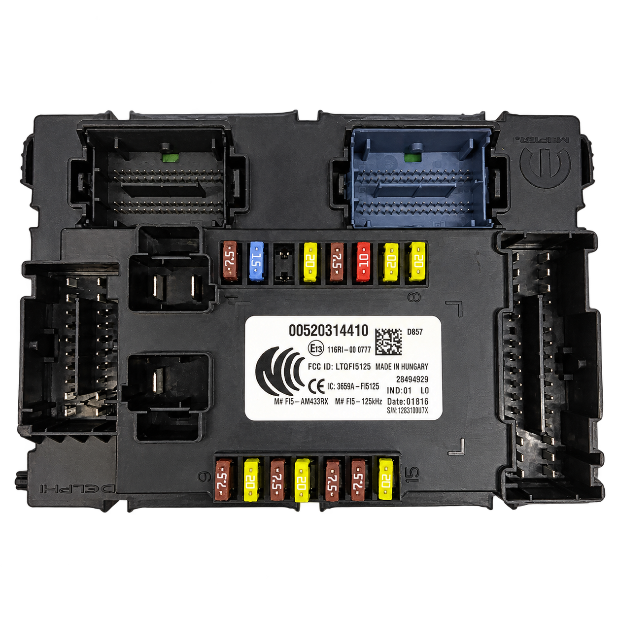 Jeep Renegade Delphi BCM module-family reference photograph