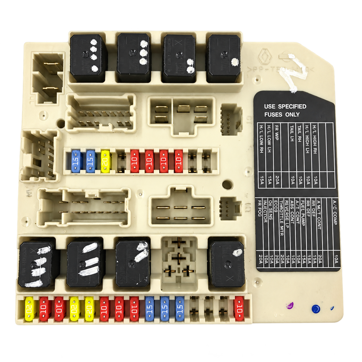 Nissan Micra / Note IPDM module-family reference photograph