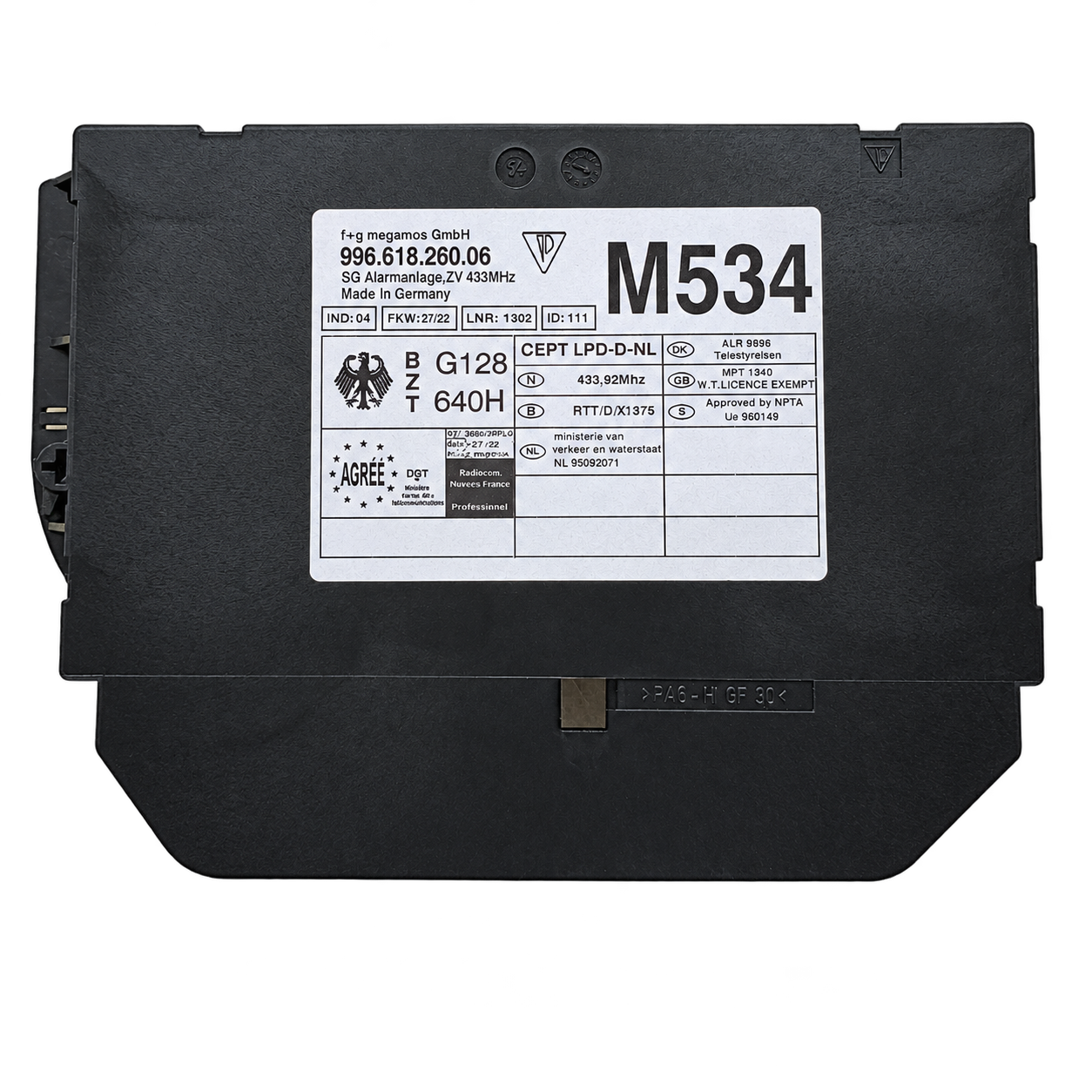 Porsche 911 / Boxster M5344 BCM module-family reference photograph